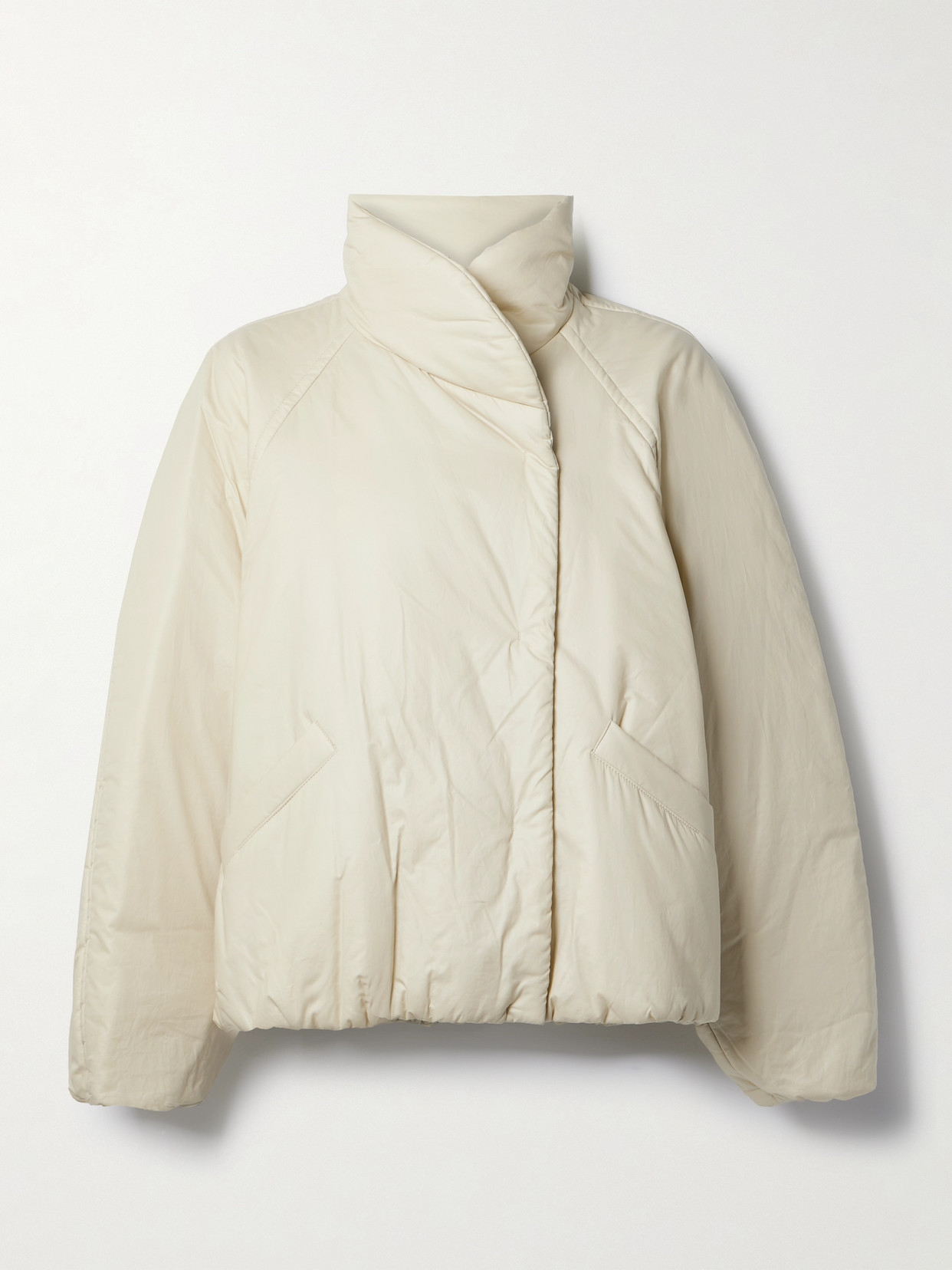 Isabel Marant Dylany Double-breasted Padded Cotton-blend Shell Jacket - Ecru