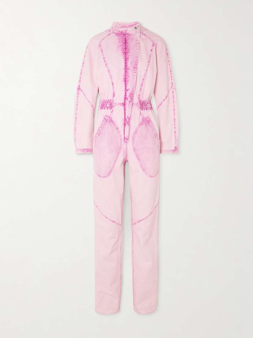 Isabel Marant Kimea Paneled Denim Jumpsuit