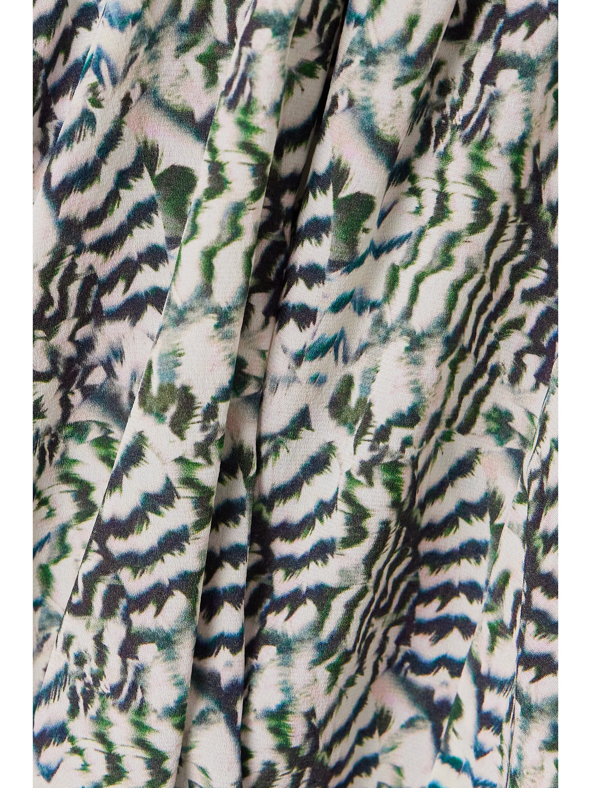 Isabel Marant Albini asymmetric printed silk-blend crepe dress thumbnail