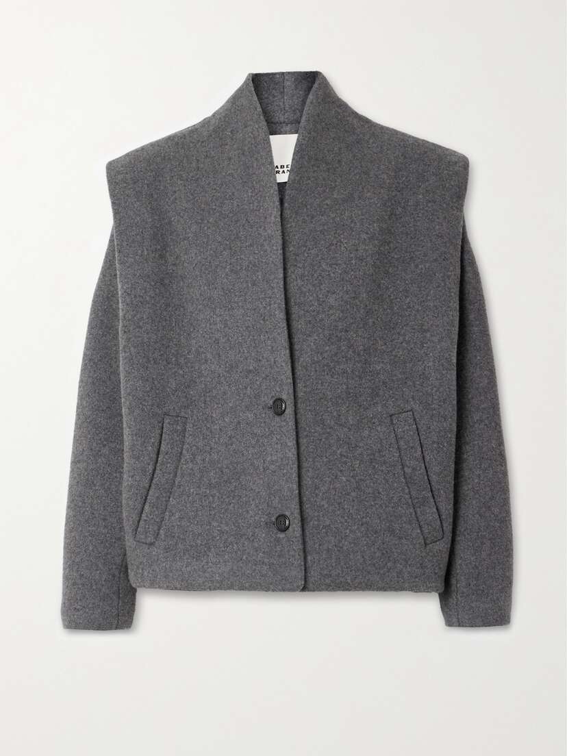 Isabel Marant Drogo Brushed Wool-blend Jacket