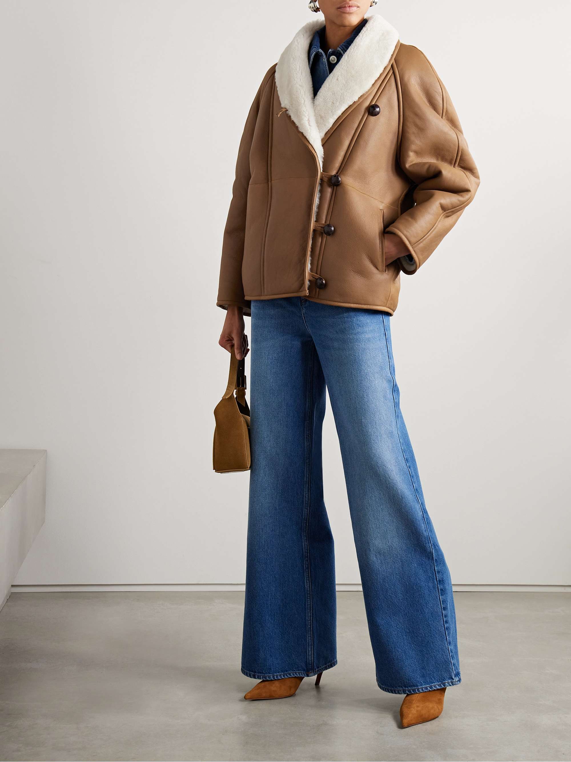 ISABEL MARANT Alinae shearling jacket | NET-A-PORTER