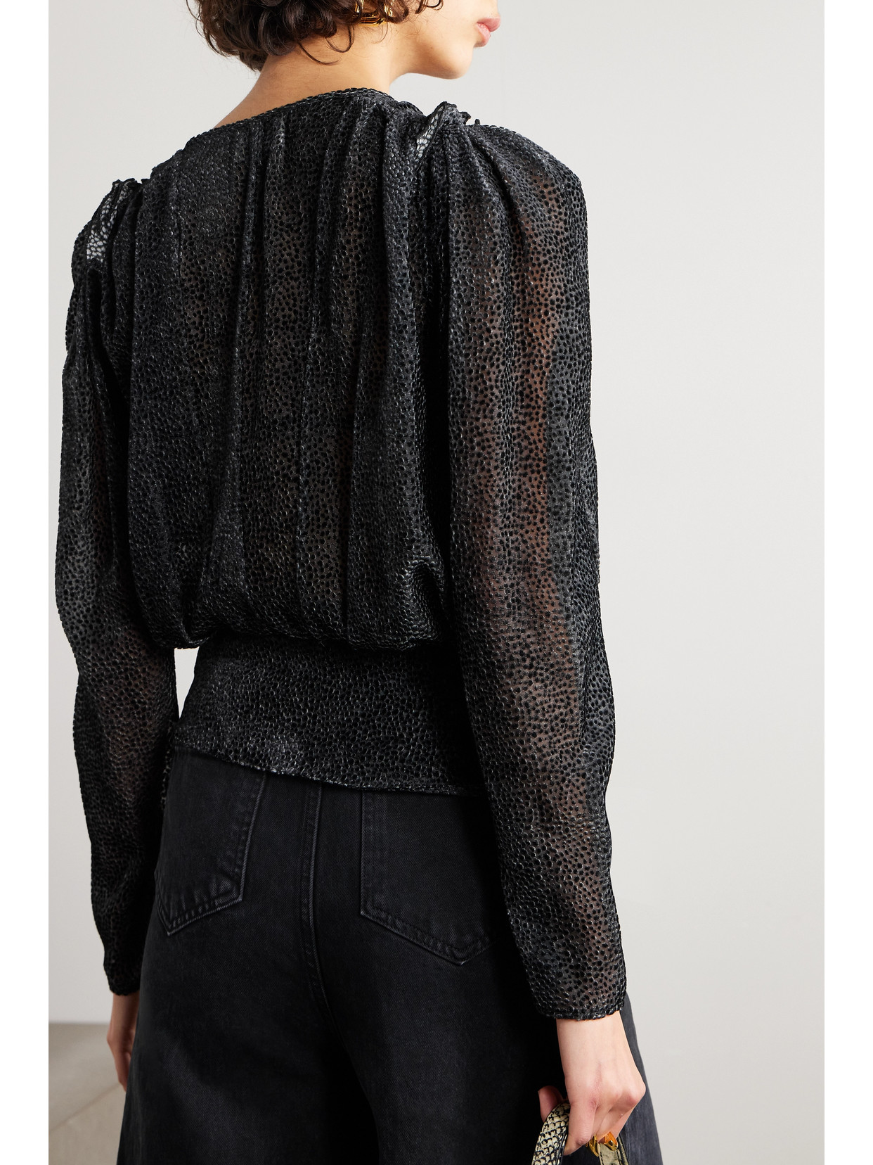 Isabel Marant Zarga Blouse In Black Viscose In Black