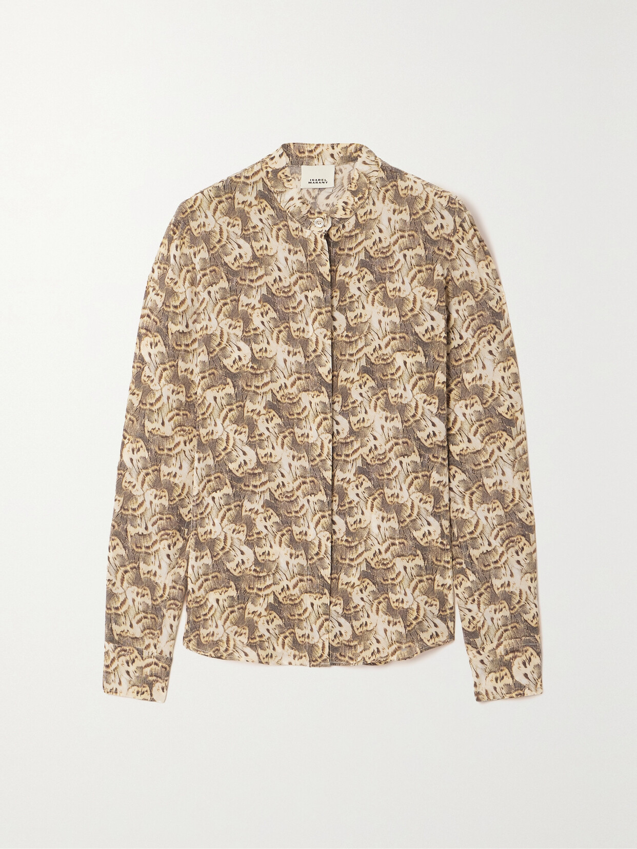 Isabel Marant - Ilda Printed Stretch-silk Shirt - Green