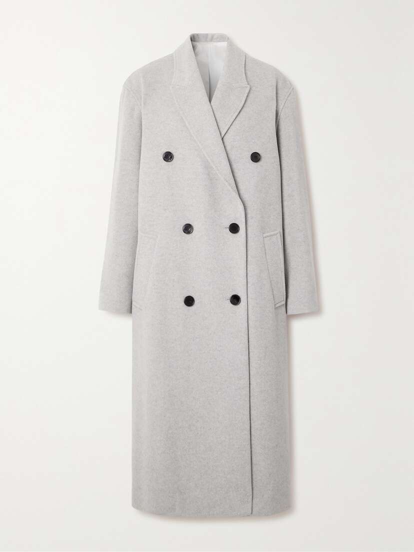 Isabel Marant Theodore Oversized Double-breasted Wool-blend Coat
