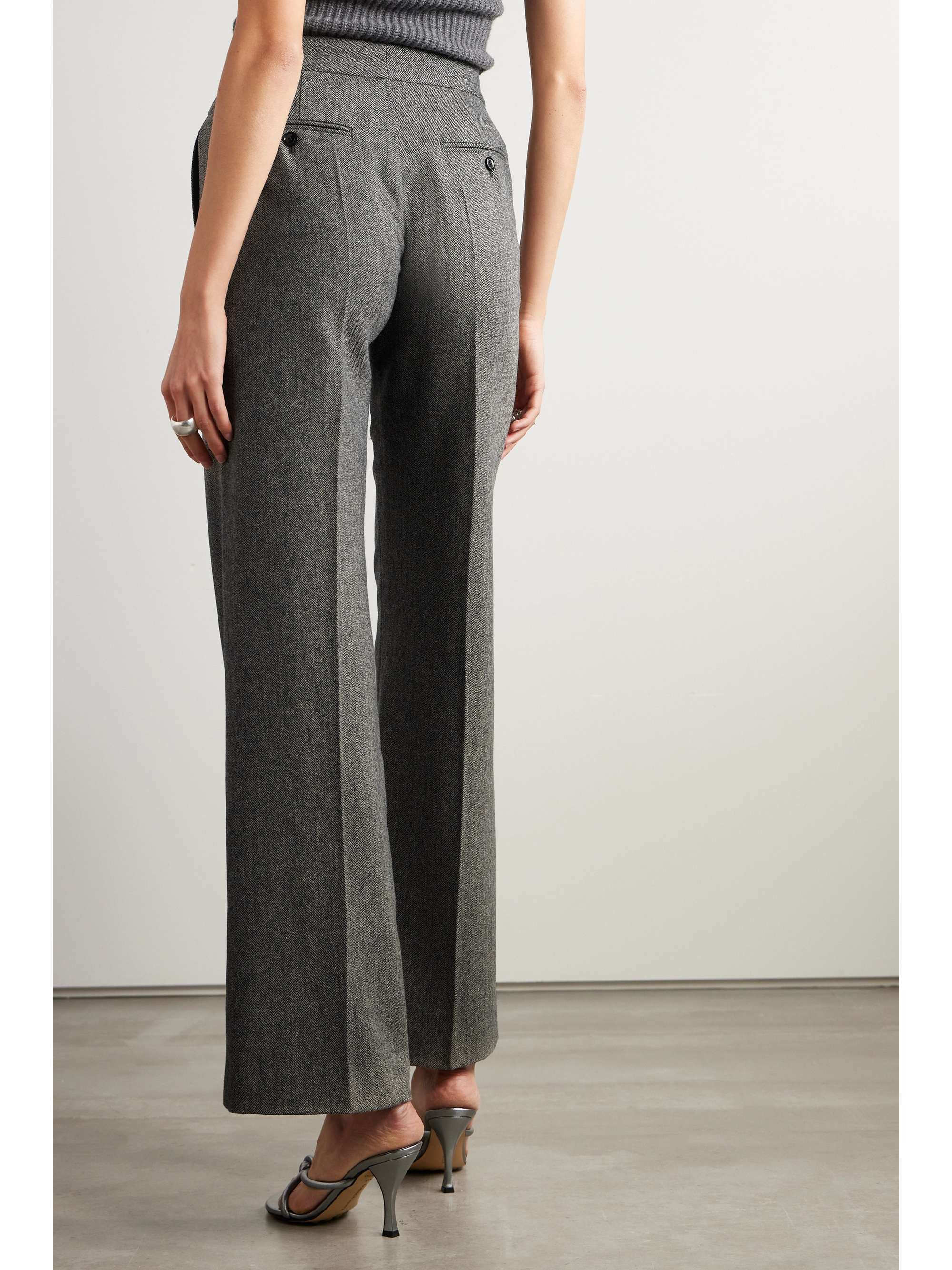 ISABEL MARANT Scarly herringbone woolblend straightleg pants NETA