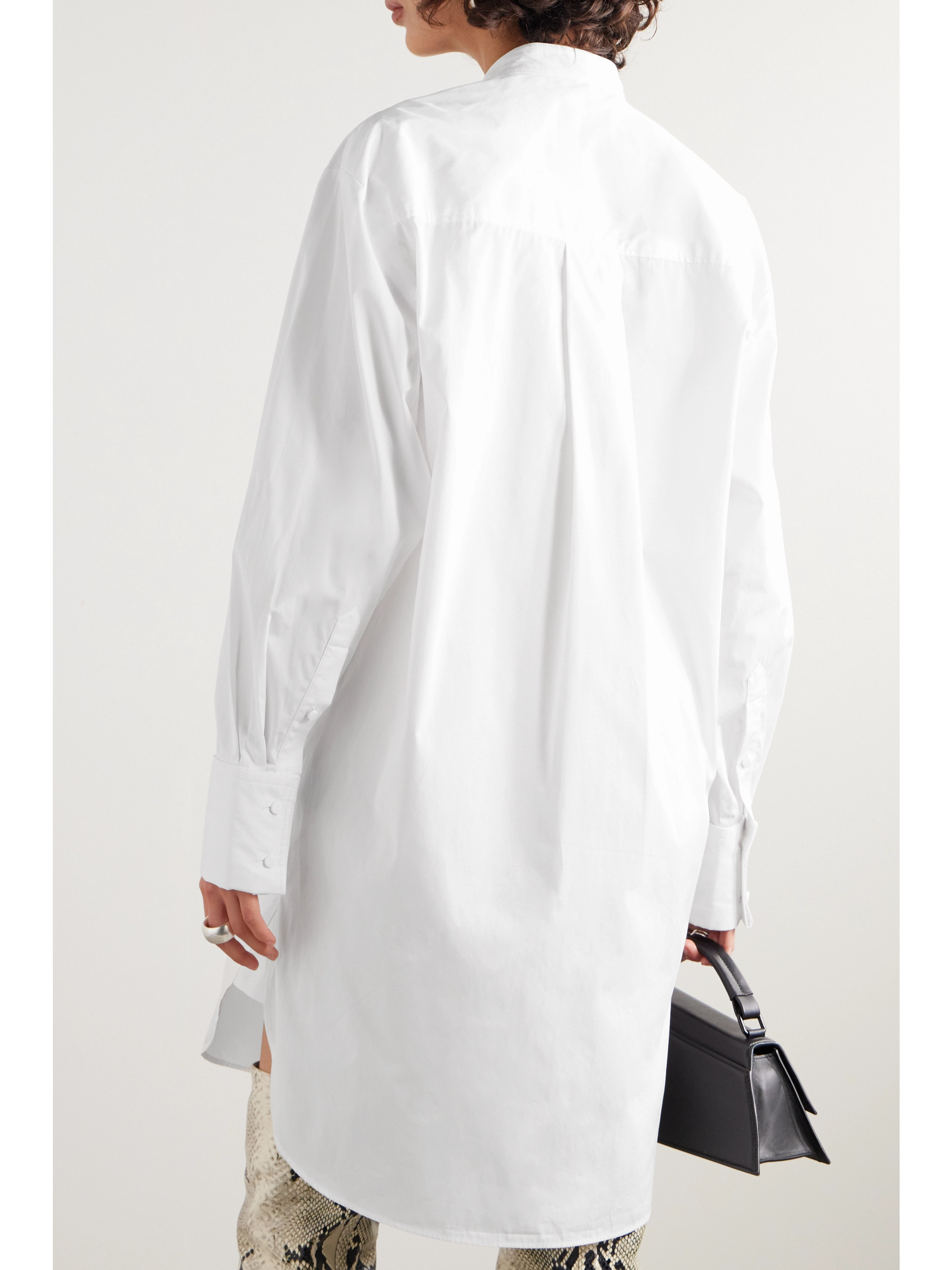 Isabel Marant Rineta pintucked cotton-poplin shirt dress
