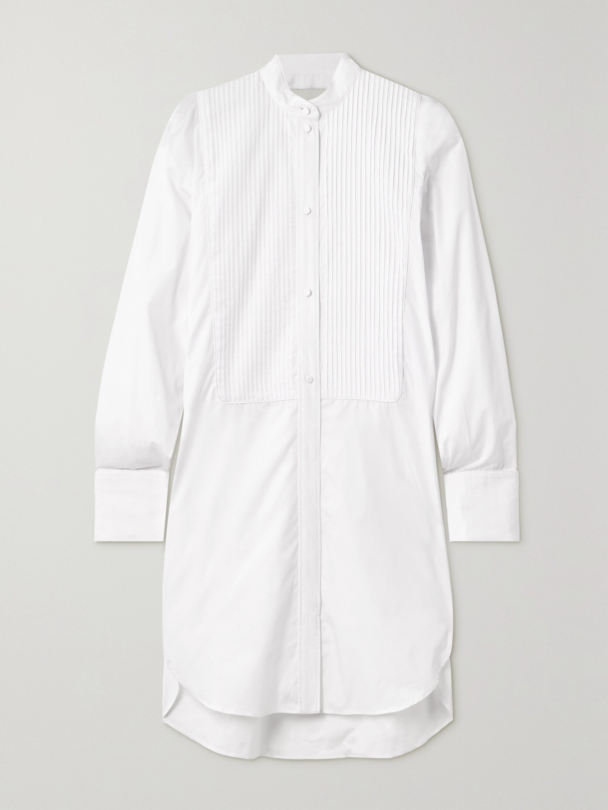 Isabel Marant Rineta pintucked cotton-poplin shirt dress