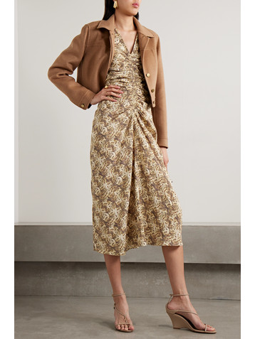 Isabel Marant Gilya printed silk midi dress