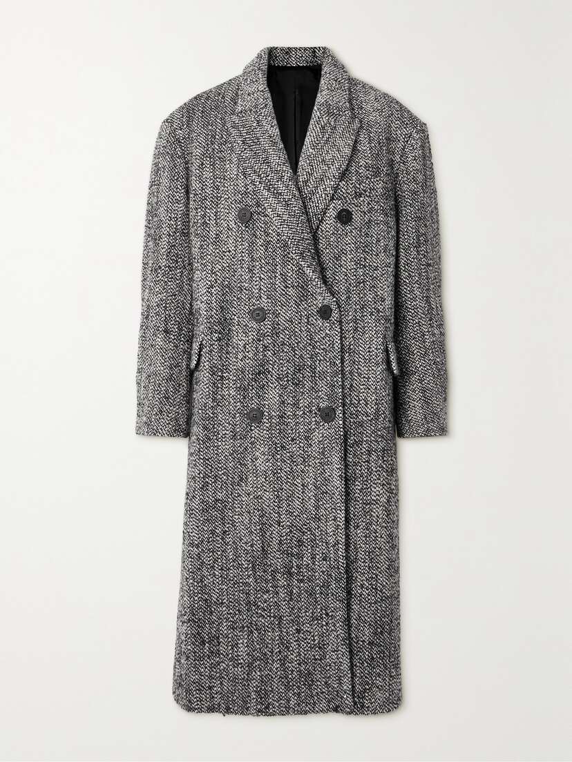 Isabel Marant Lojimiko Oversized Double-breasted Wool-blend Bouclé Coat