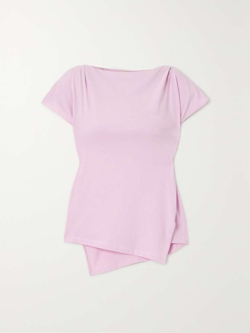 Isabel Marant Sebani Asymmetric Cotton-jersey T-shirt