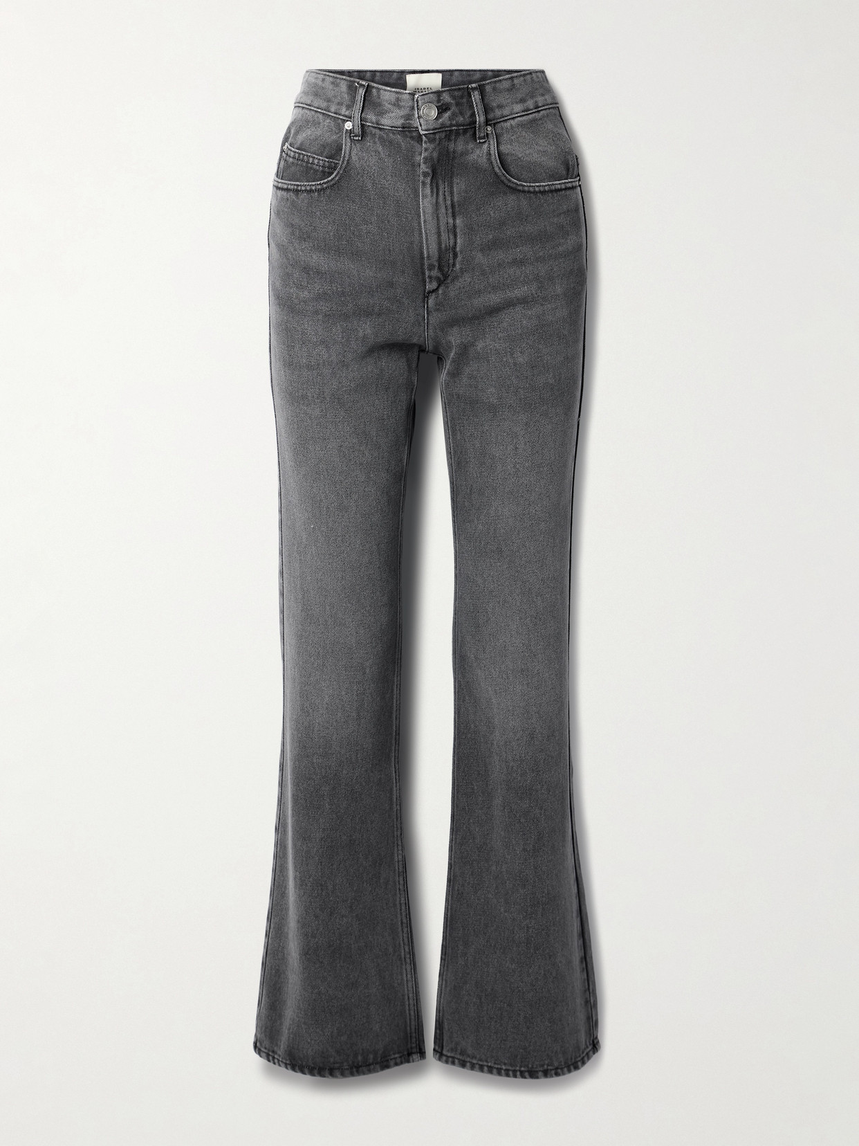 Isabel Marant - Belvira High-rise Straight-leg Jeans - Gray