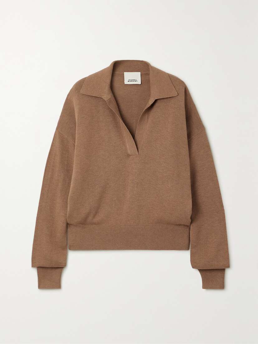 Isabel Marant Galix Knitted Polo Shirt