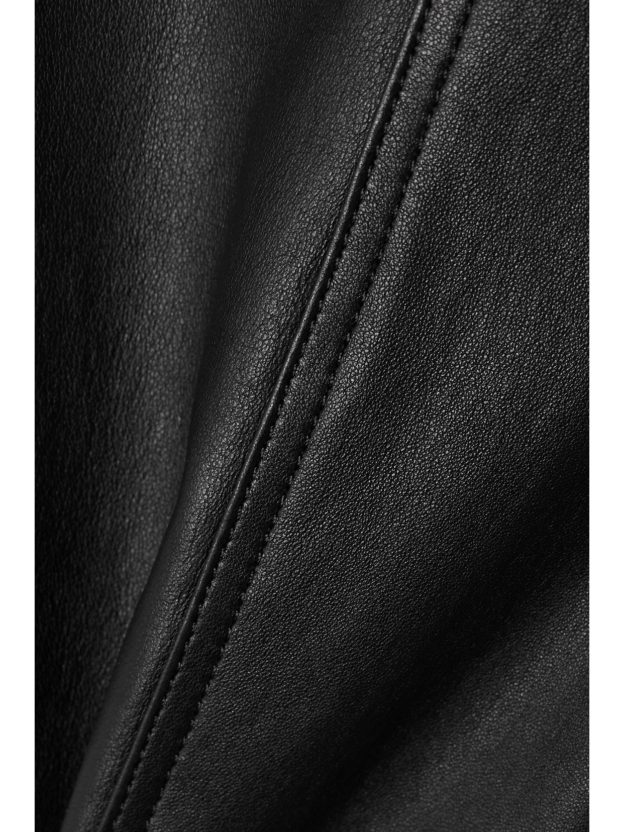 Isabel Marant Hizilis Leather Straight-leg Pants In Black