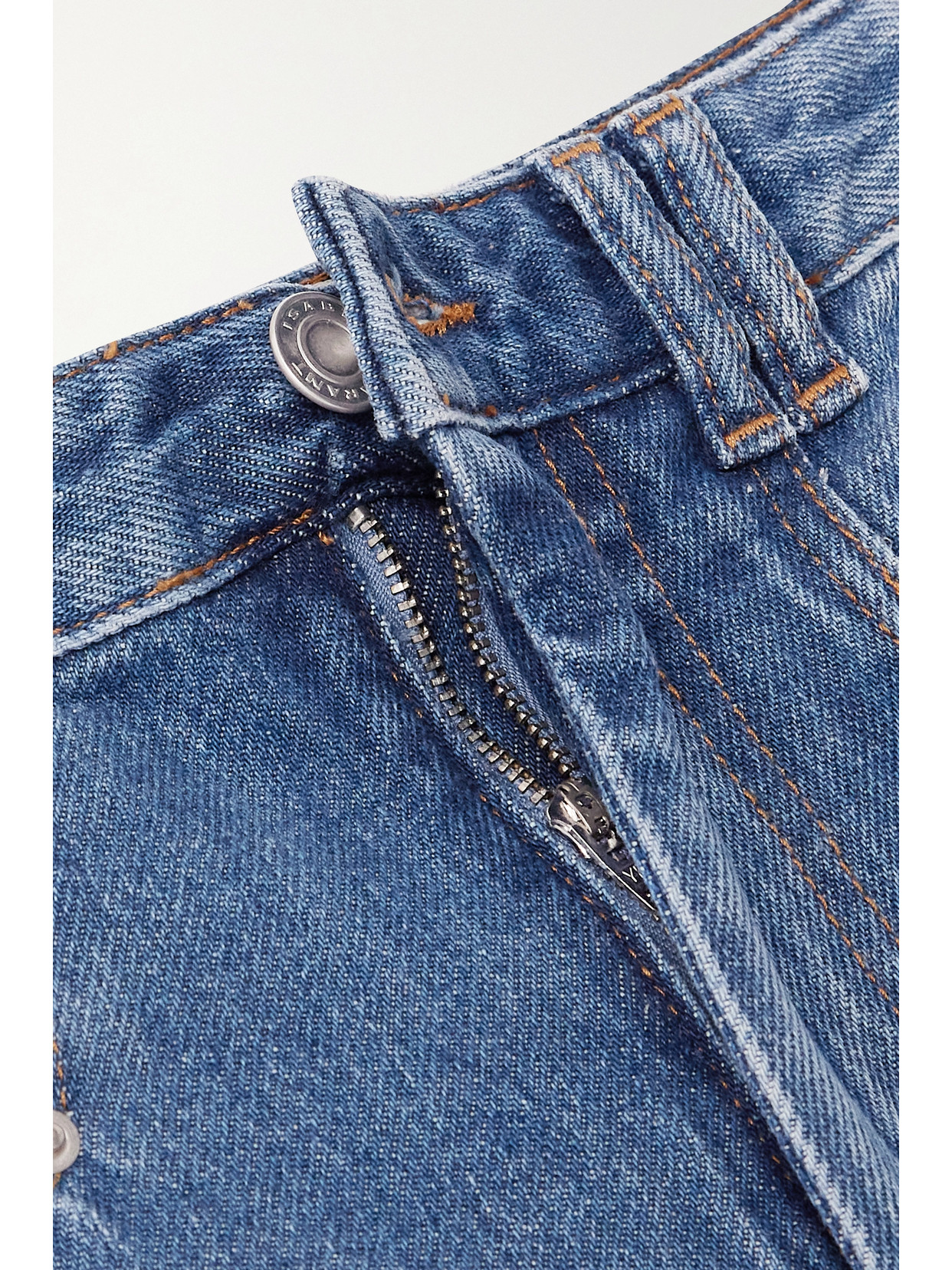 Shop Isabel Marant Lemony High-rise Wide-leg Jeans In Blue