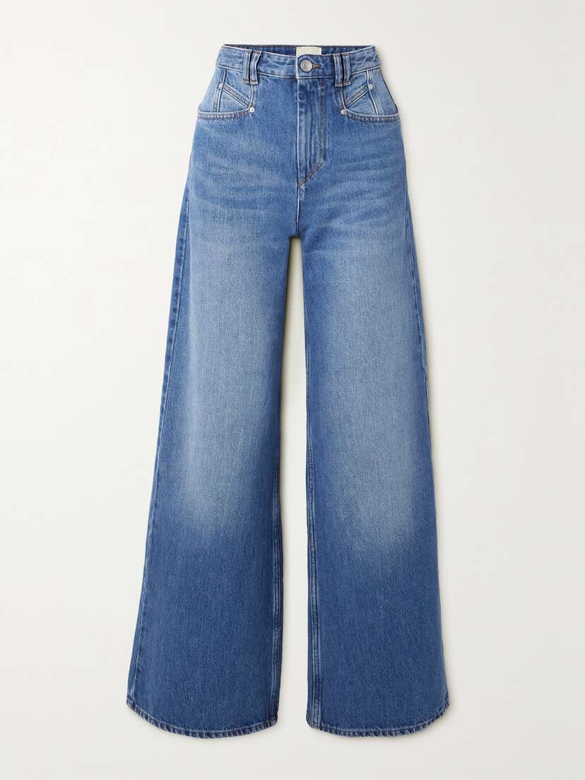 Isabel Marant Lemony High-rise Wide-leg Jeans