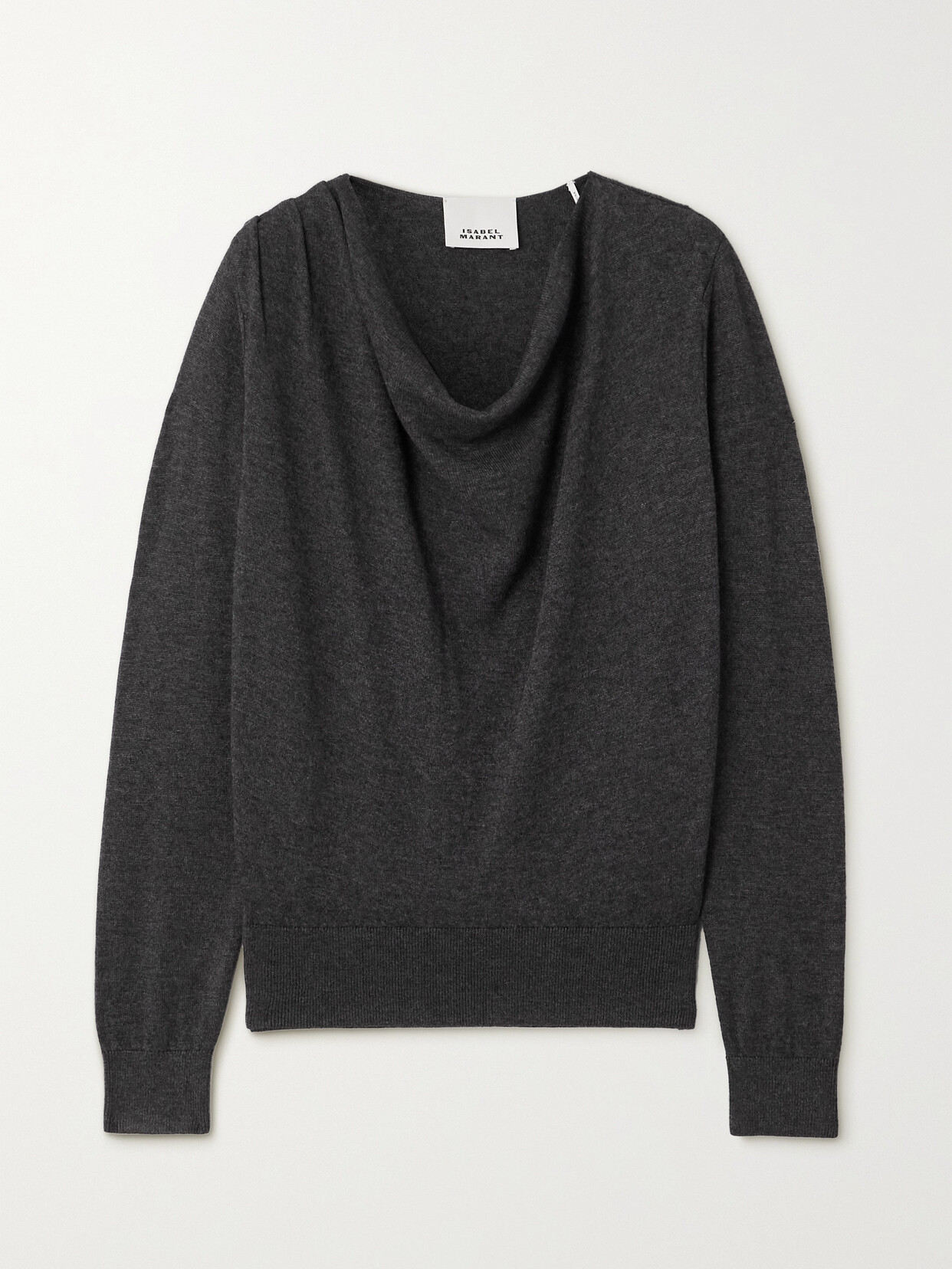 Isabel Marant - Kristen Draped Knitted Sweater - Gray