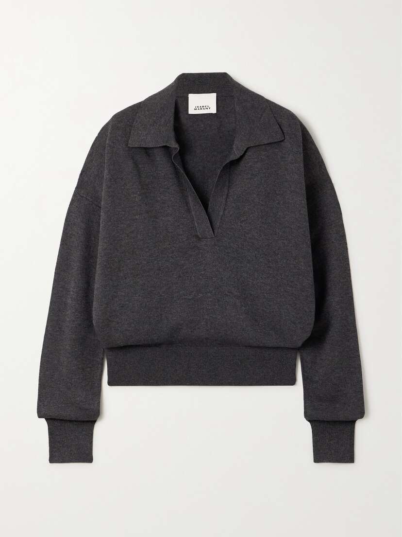 Isabel Marant Galix Knitted Polo Shirt