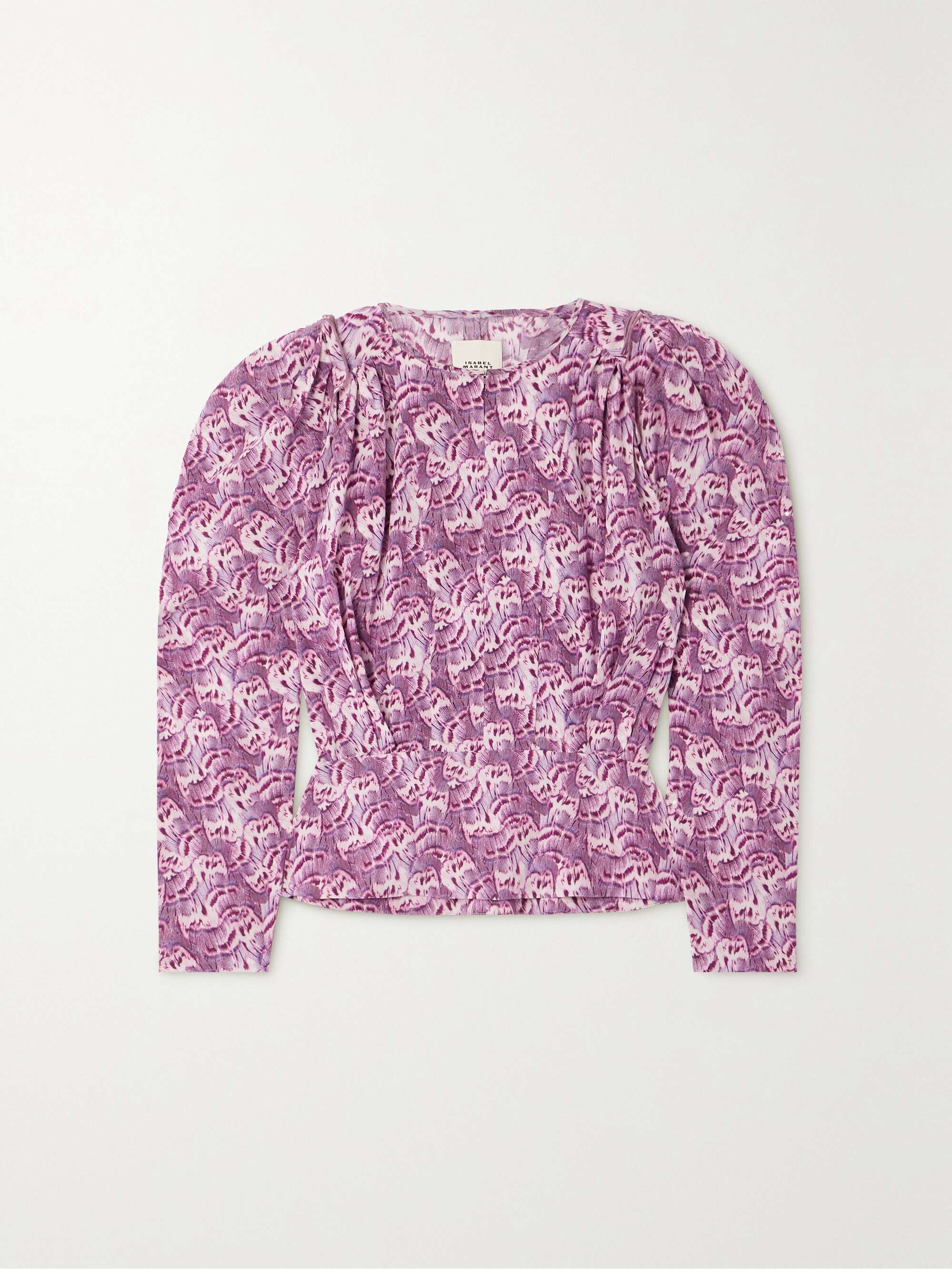 ISABEL MARANT Zarga printed silk-blend crepe de chine blouse
