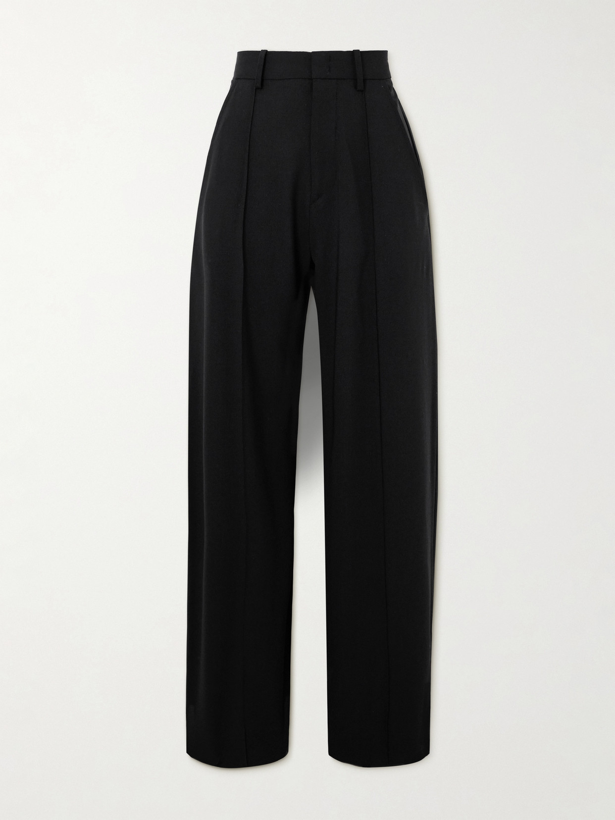 Isabel Marant Sopiavea Wool-blend Crepe Wide-leg Pants - Black