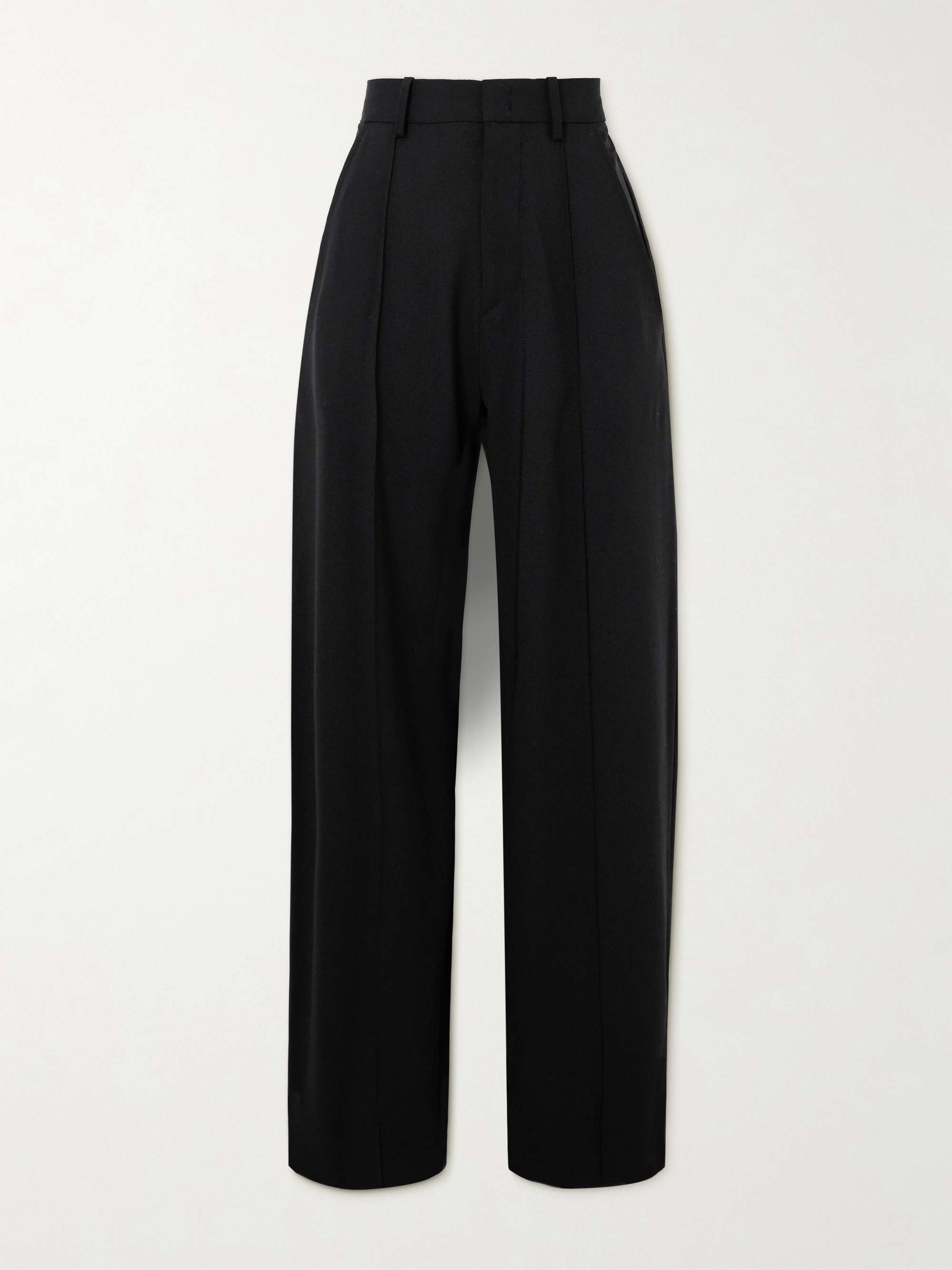 ISABEL MARANT Sopiavea wool blend crepe wide leg pants NET A PORTER