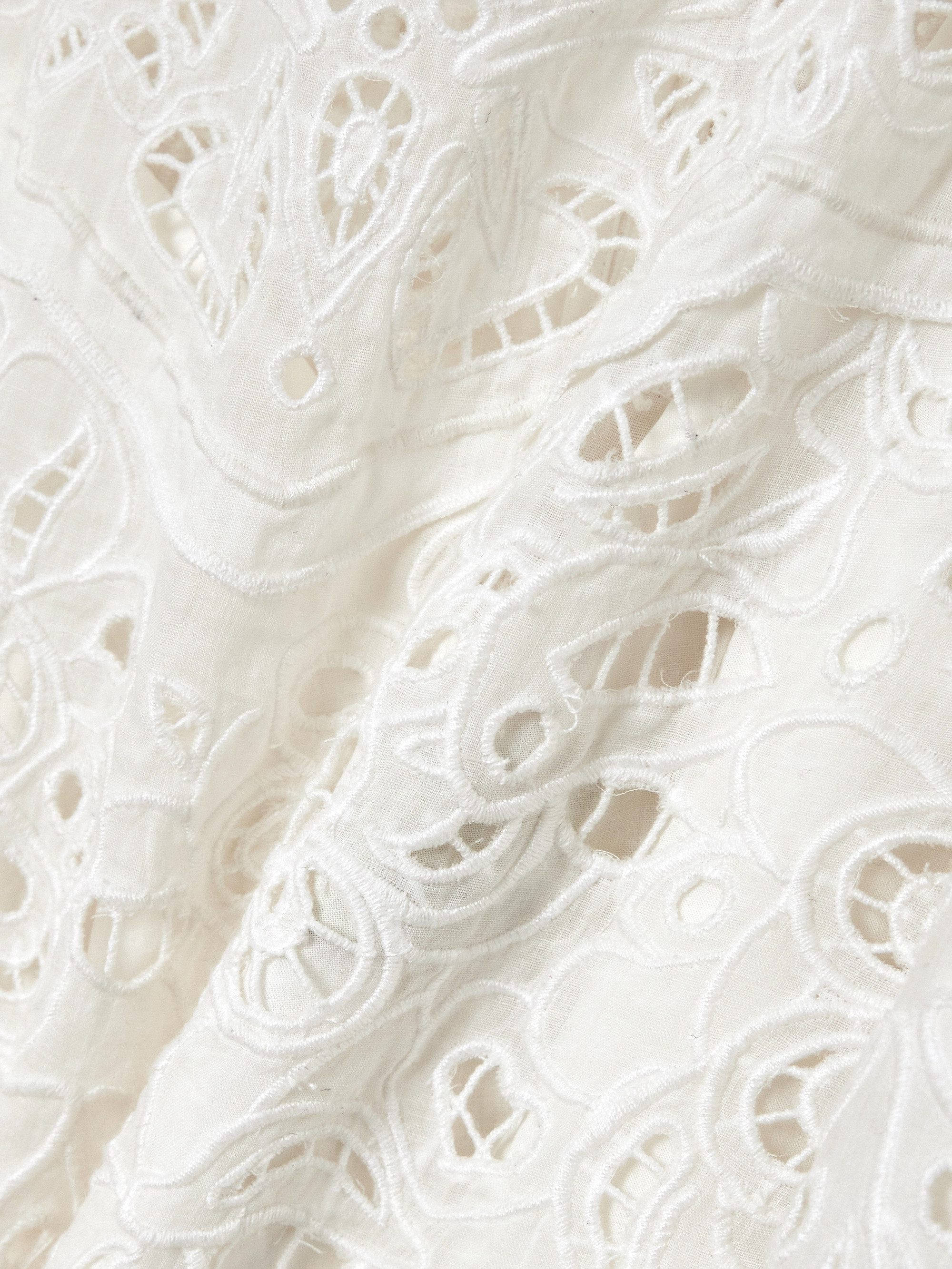 Isabel Marant Daphne broderie anglaise ramie mini dress thumbnail