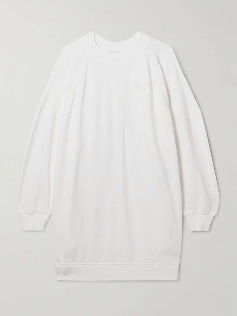 Isabel Marant Tenery Embroidered Cotton-jersey Mini Dress