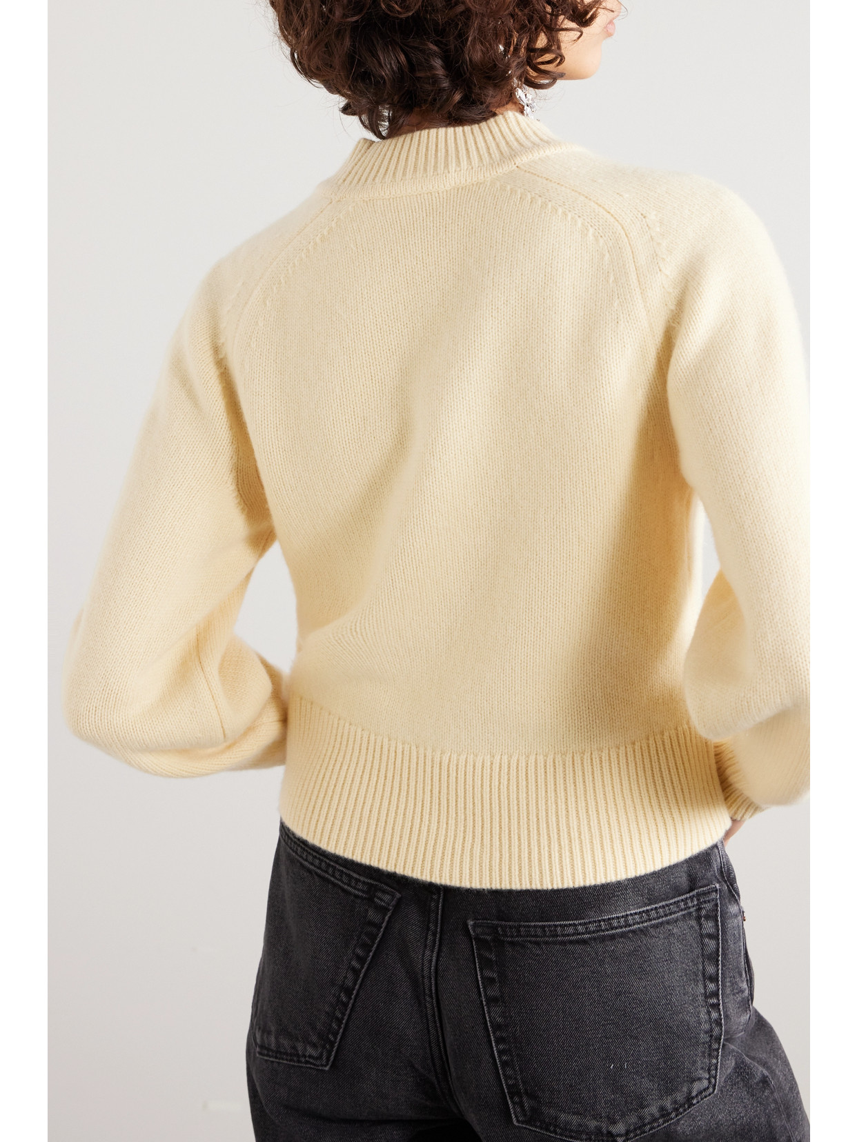 Shop Isabel Marant Leandra Merino Wool And Cashmere-blend Sweater In Yellow