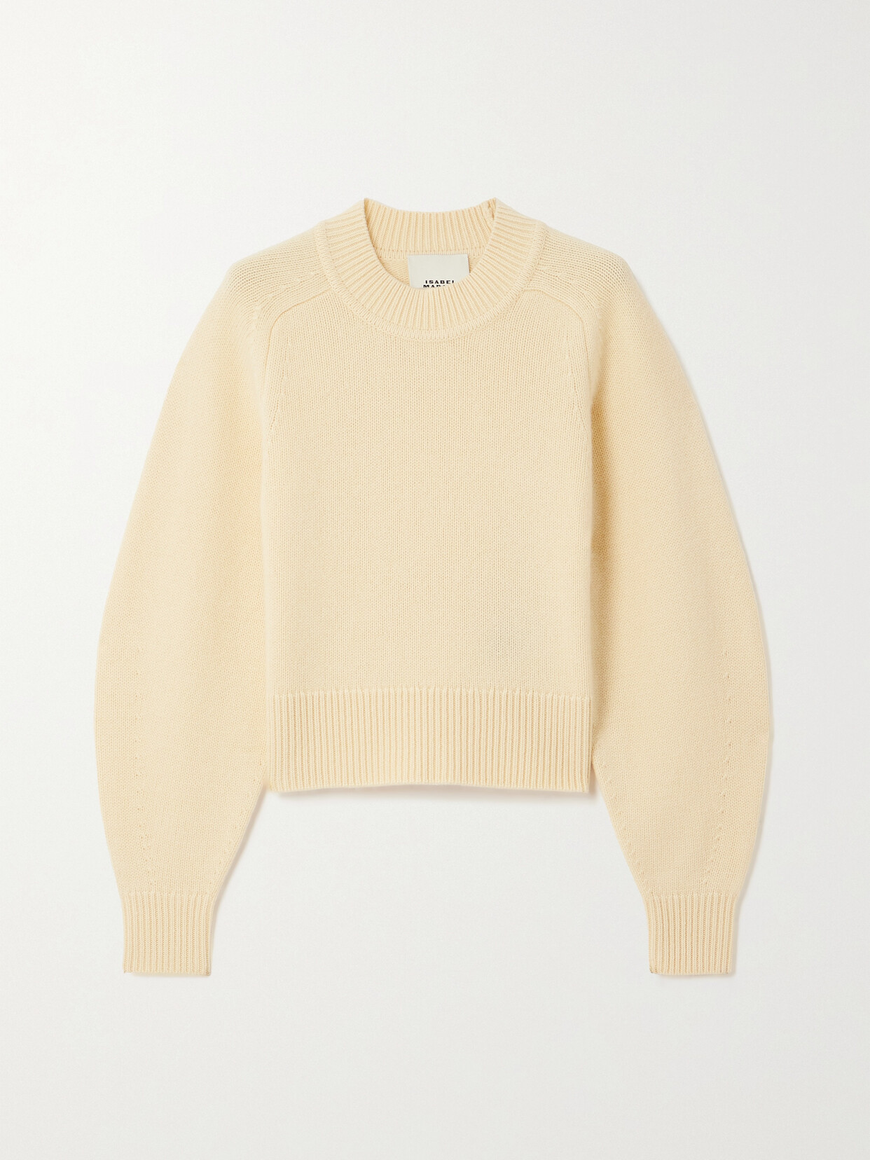 Isabel Marant Leandra Merino Wool And Cashmere-blend Sweater In Yellow