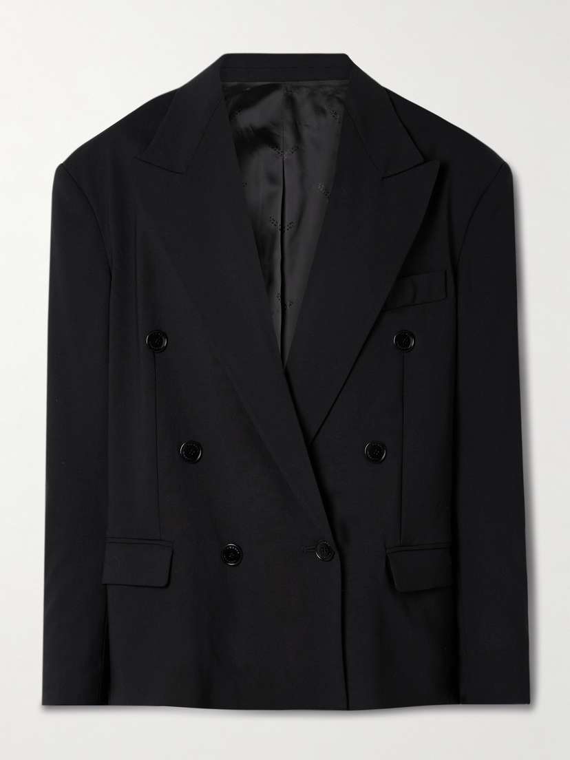 Isabel Marant Klero Double-breasted Grain De Poudre Wool-blend Blazer