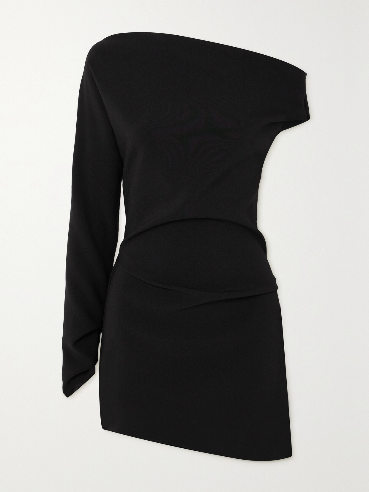 Maticevski - Aroma One-sleeve Stretch-crepe Mini Dress - Black