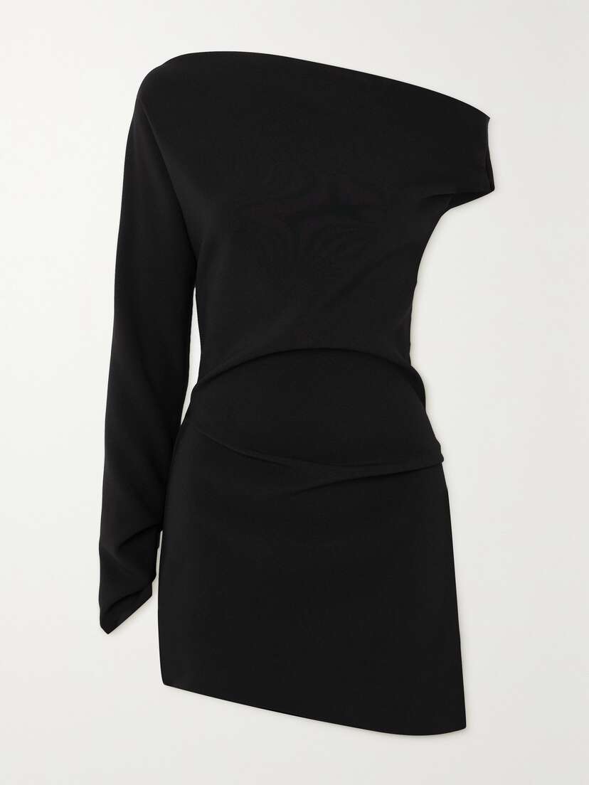 Maticevski Aroma One-sleeve Stretch-crepe Mini Dress