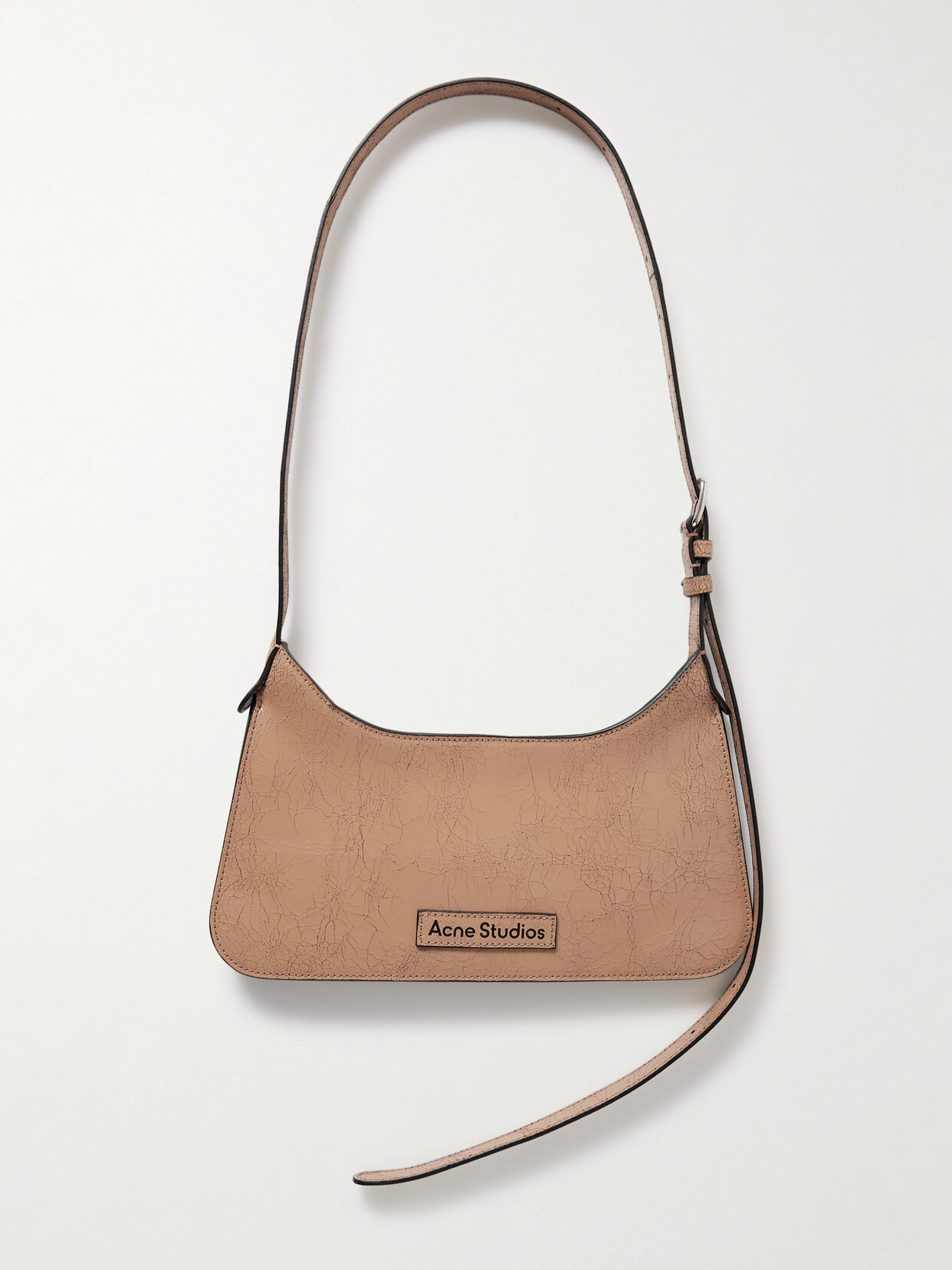 Acne Studios - Platt Mini Cracked-leather Shoulder Bag - Neutrals
