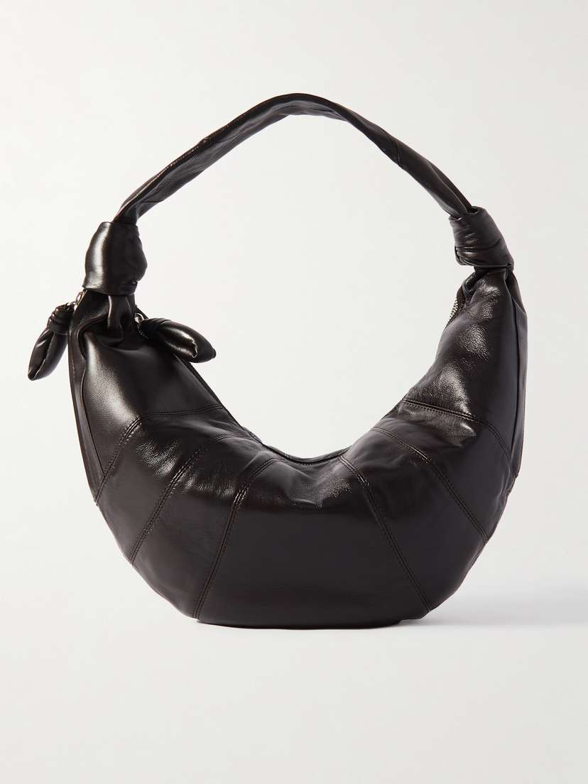 Lemaire Fortune Croissant Knotted Leather Shoulder Bag