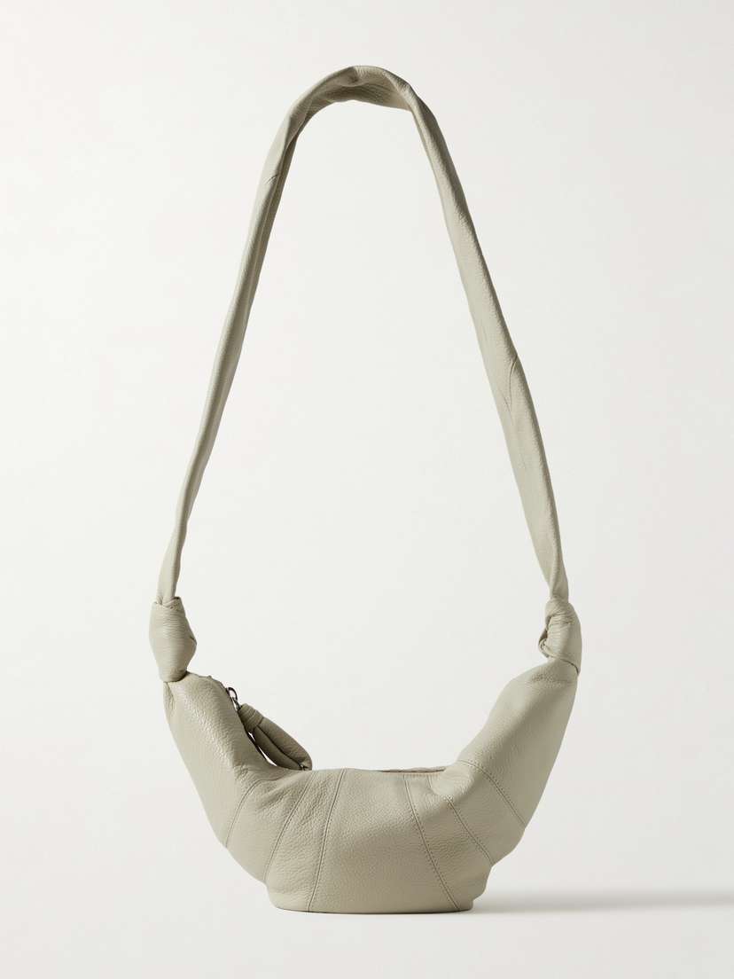 Lemaire Croissant Small Paneled Textured-leather Shoulder Bag