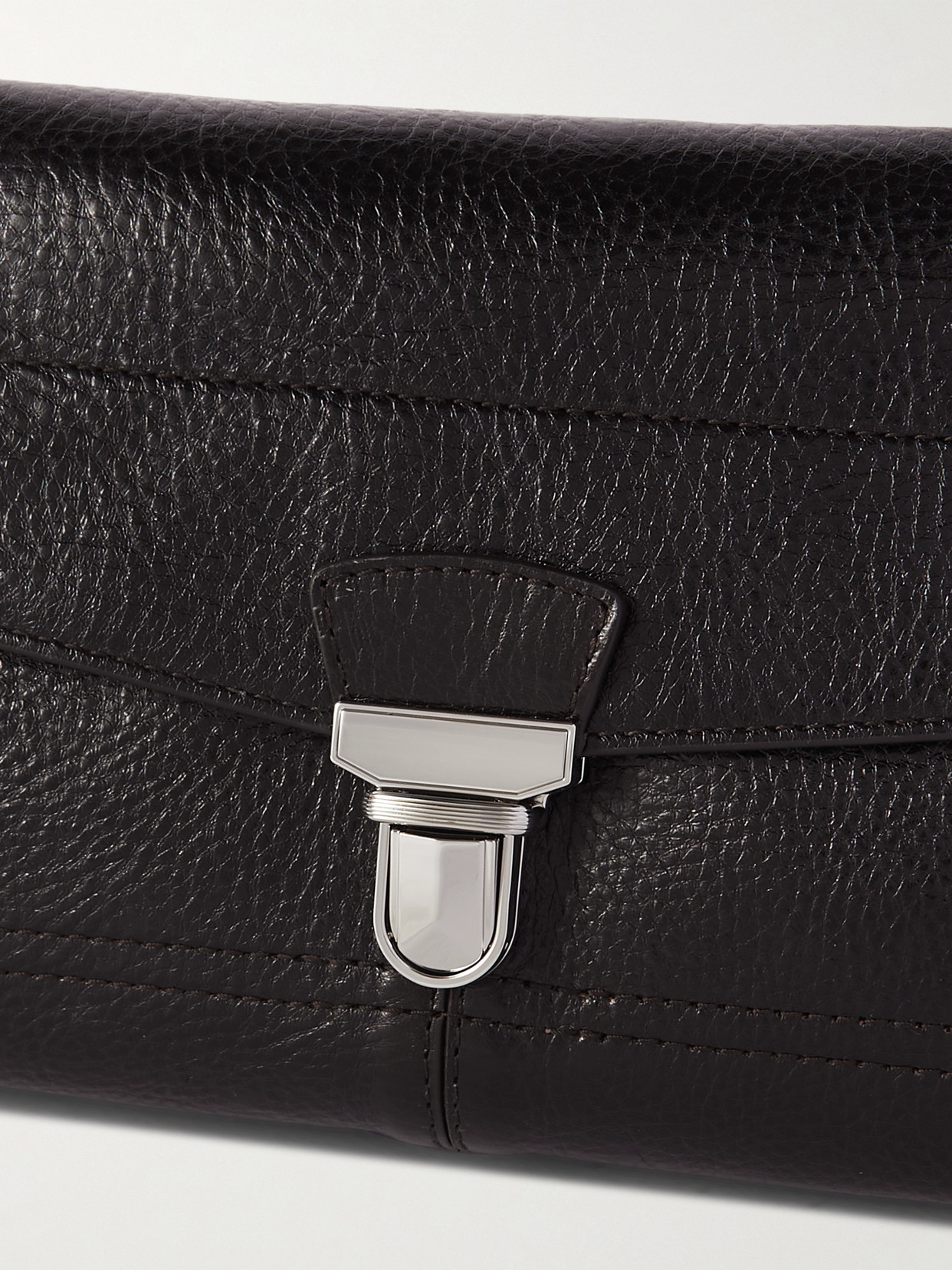 Lemaire Small Gear Textured-leather Shoulder Bag In Brown
