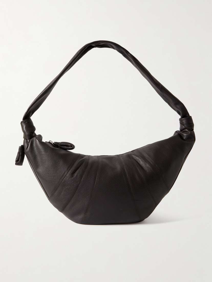 Lemaire Croissant Large Paneled Textured-leather Shoulder Bag