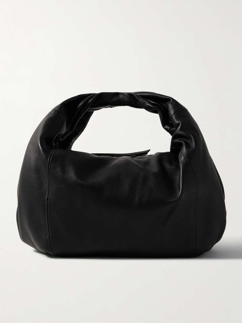 Dries Van Noten Gathered Leather Tote