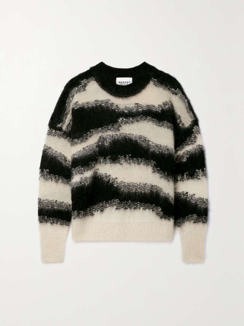 Marant Étoile Sawyer Brushed Jacquard-knit Sweater