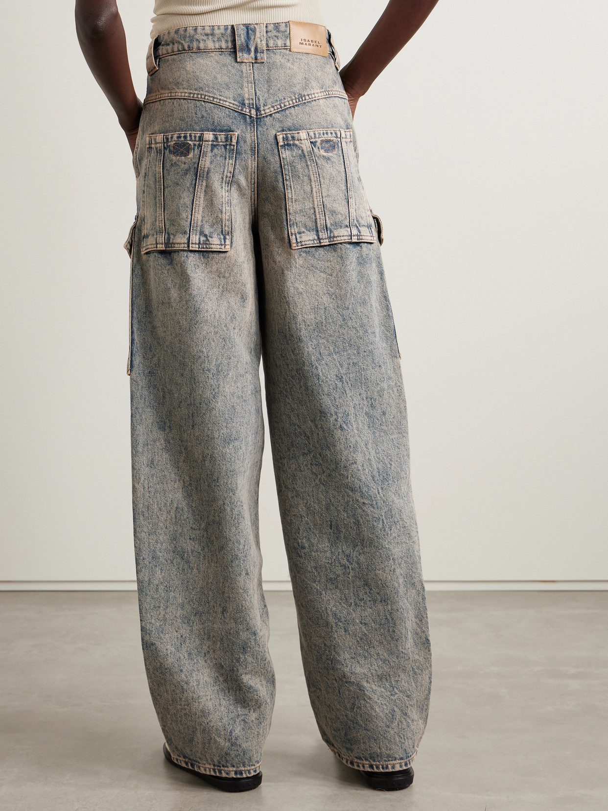 Marant Étoile - Heilani High-Rise Straight-Leg Cargo Jeans