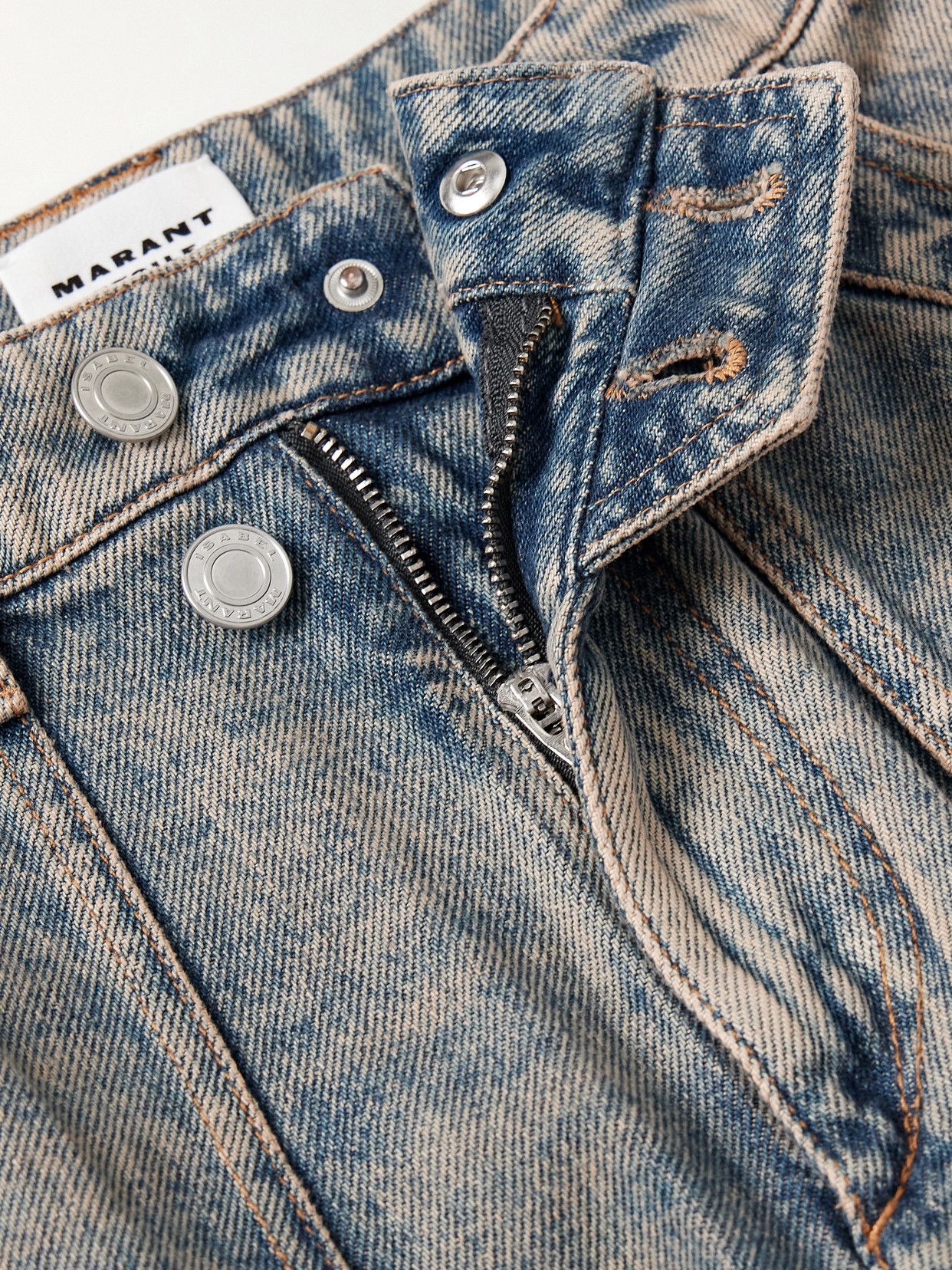 Marant Étoile - Heilani High-Rise Straight-Leg Cargo Jeans