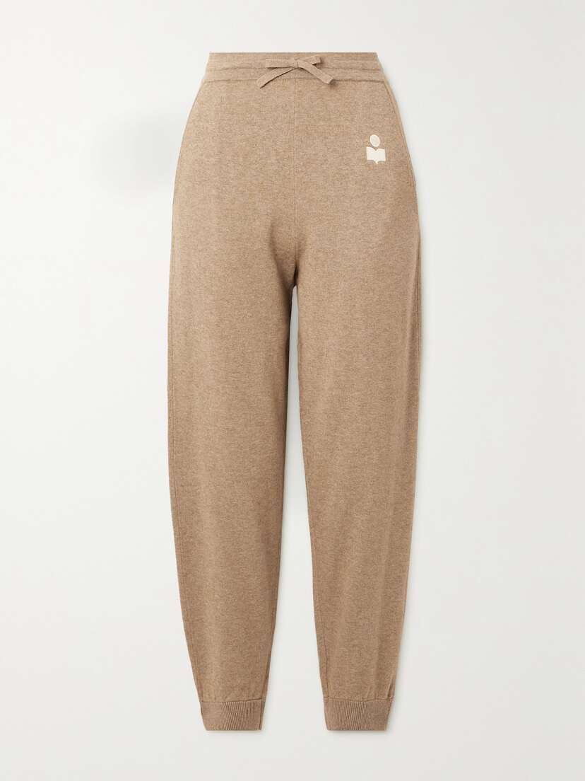 Marant Étoile Kira Intarsia-knit Track Pants