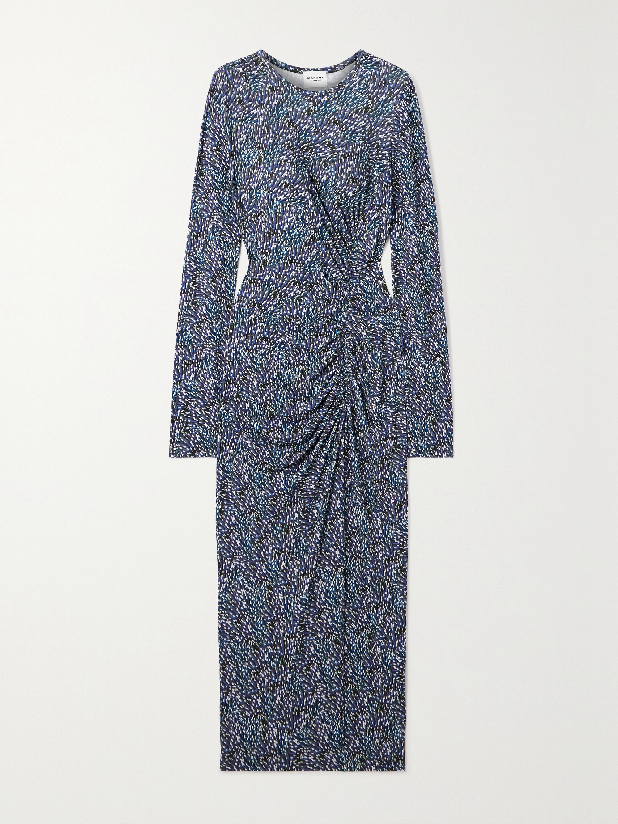 Marant Étoile Jelina gathered printed stretch-jersey midi dress thumbnail