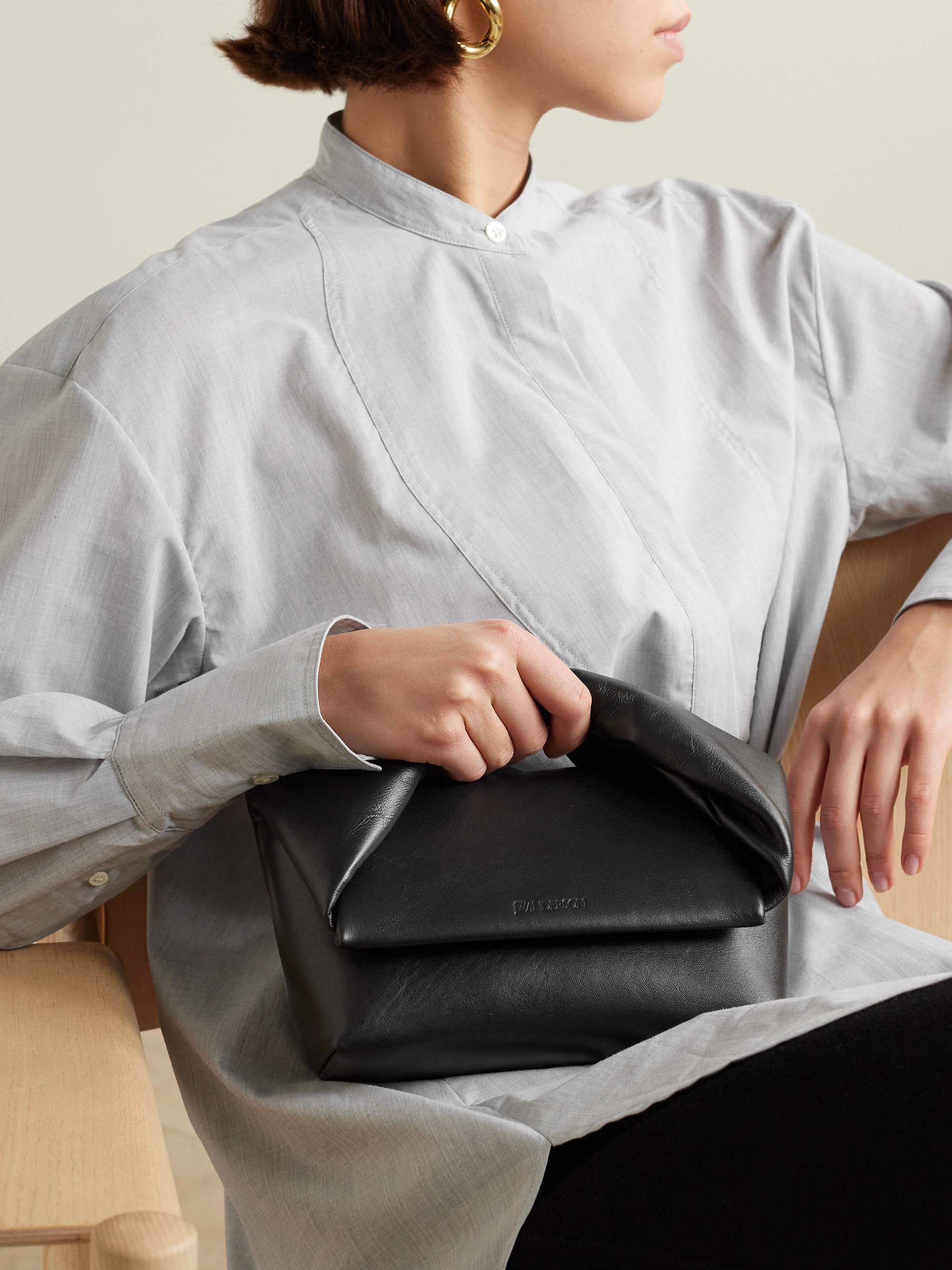JW ANDERSON Twister midi leather shoulder bag | NET-A-PORTER