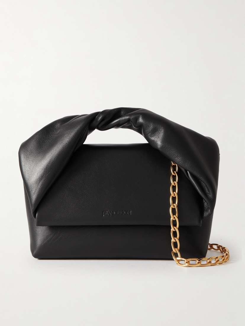 JW Anderson Twister Midi Leather Shoulder Bag