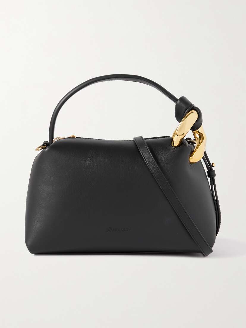 JW Anderson Jwa Corner Small Chain-embellished Leather Shoulder Bag