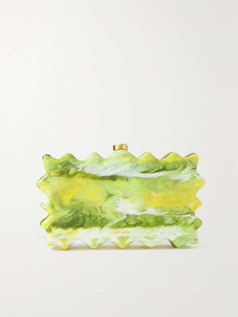 Cult Gaia Paloma Marbled Acrylic Clutch -  - One size