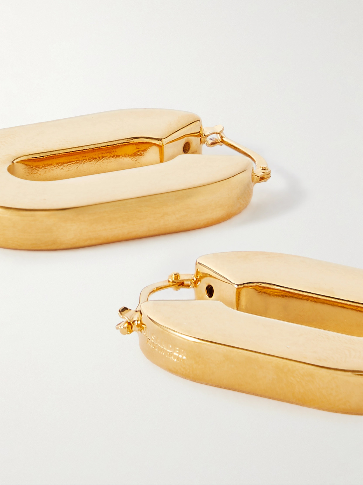 Shop Jil Sander Gold-tone Earrings