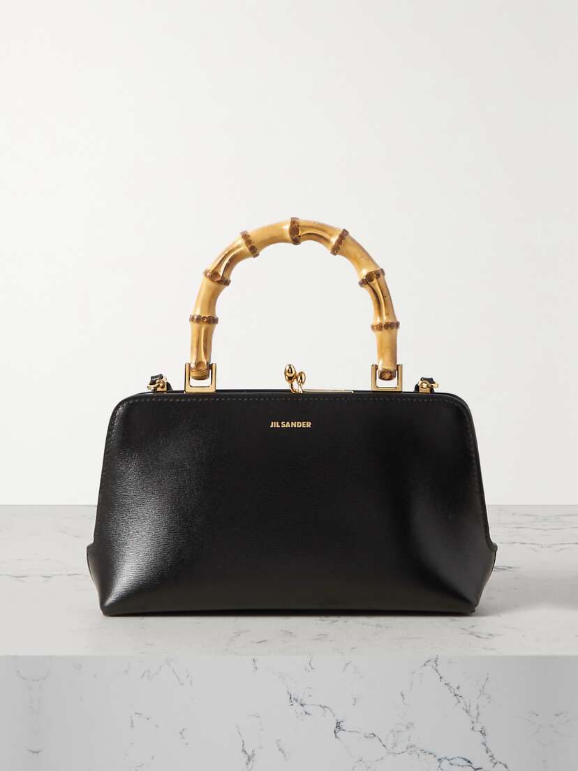 Jil Sander Mini Bamboo Leather Tote