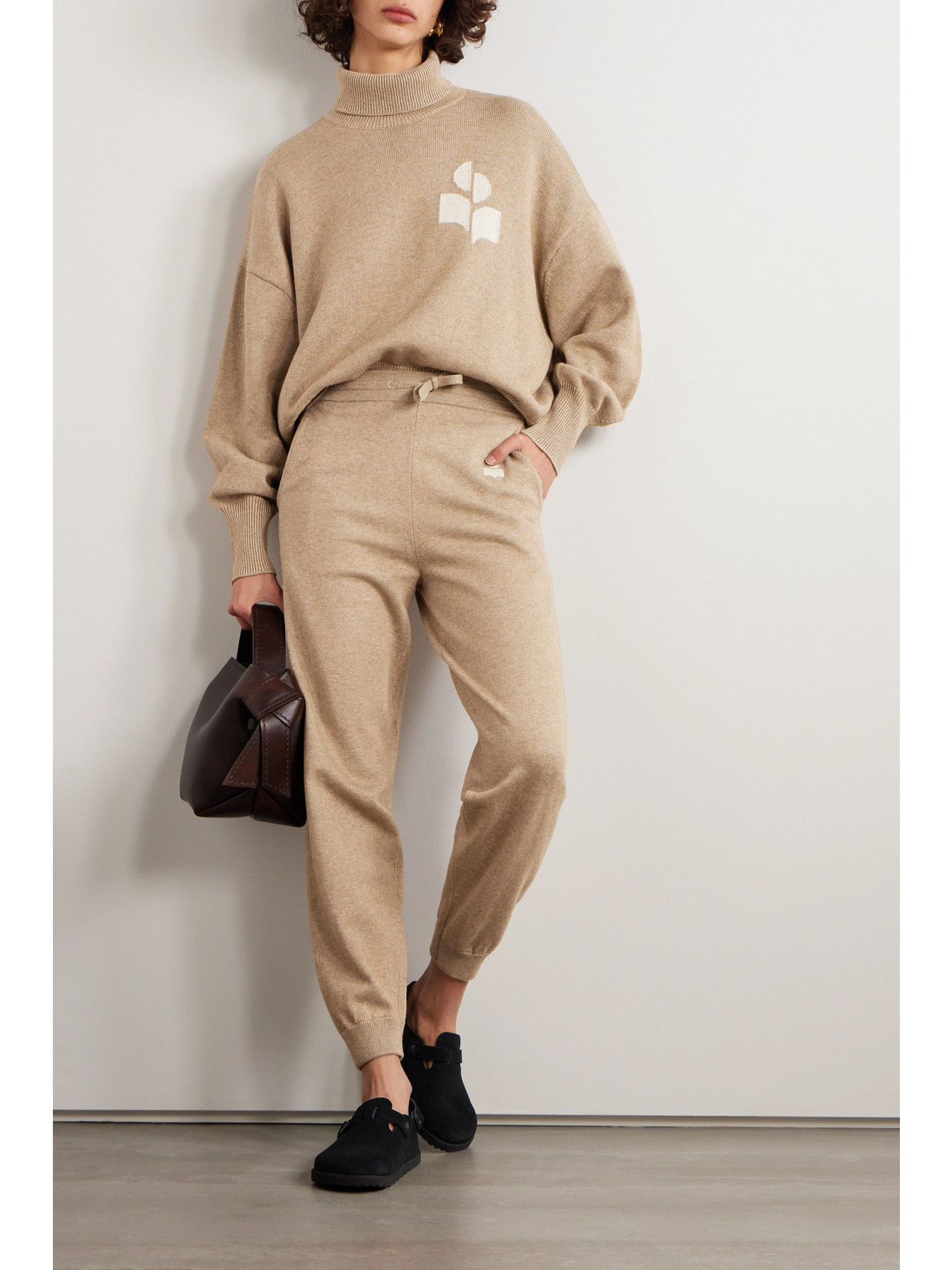 Marant Étoile - Nash Intarsia Cotton And Wool-Blend Turtleneck Sweater