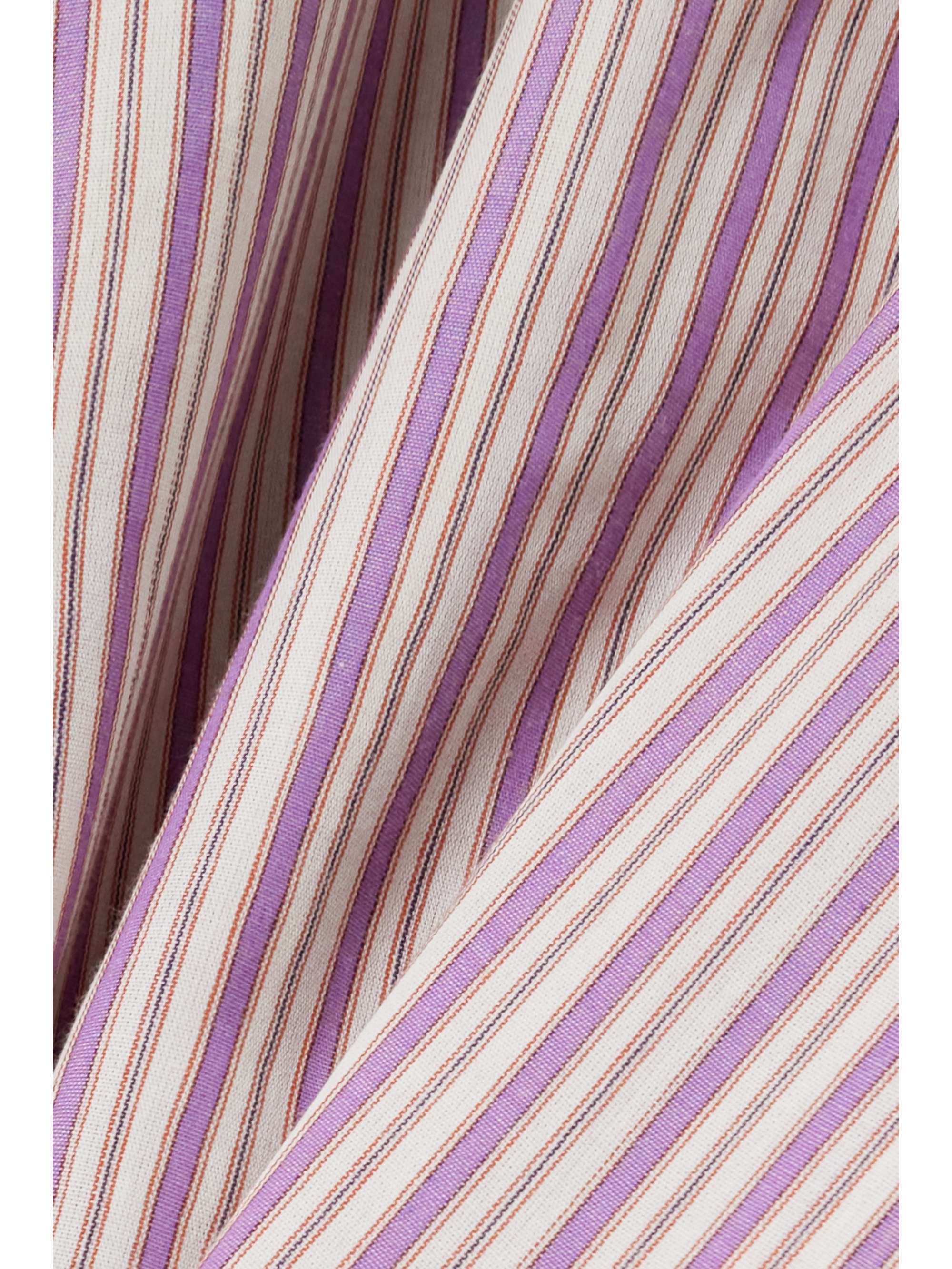 MARANT ÉTOILE Saoli ruffled striped cotton-poplin shirt